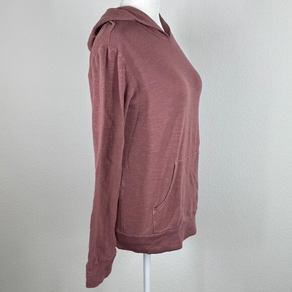 Monrow Women’s Pullover Hoodie Dusty Rose Size Small - Picture 2 of 10